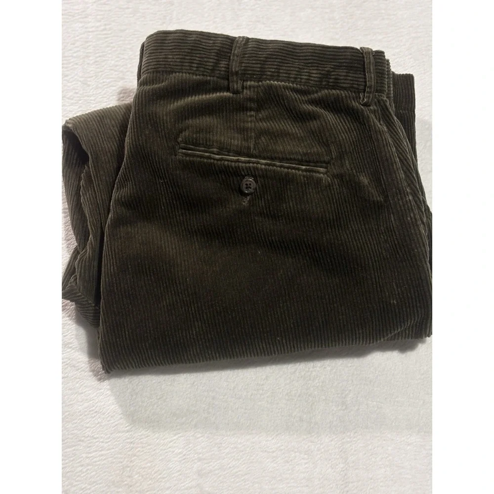 Vintage Polo Ralph Lauren Men's Corduroy Pants‎ Size 38x30 Green